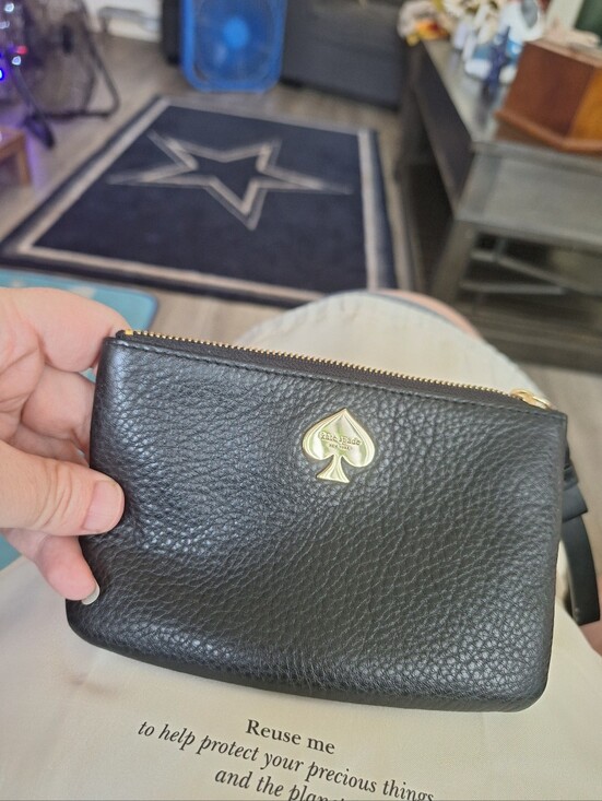 kate spade Handbags - kate spade Black Pebbled Pouch